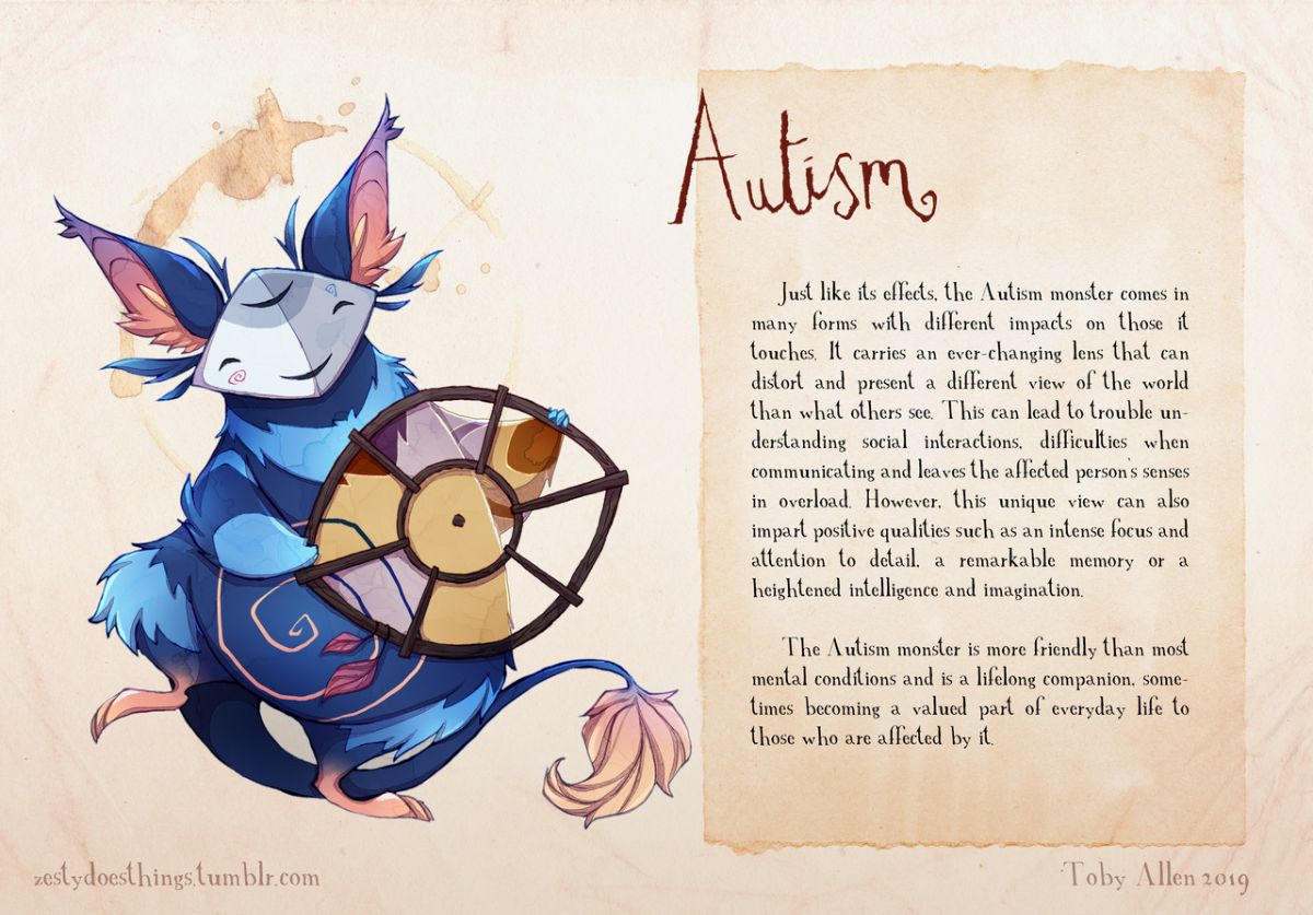 Autism creature, created and owned by Toby Allen